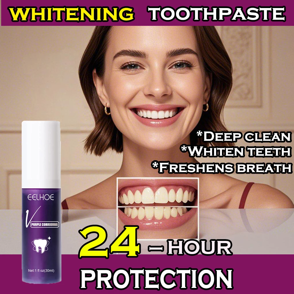 

Teeth Whitening Mousse Toothpaste Yellow Teeth Cleaning Removing Bad Breath Stain Oral Keep Fresh Tooth Whitening Care Product