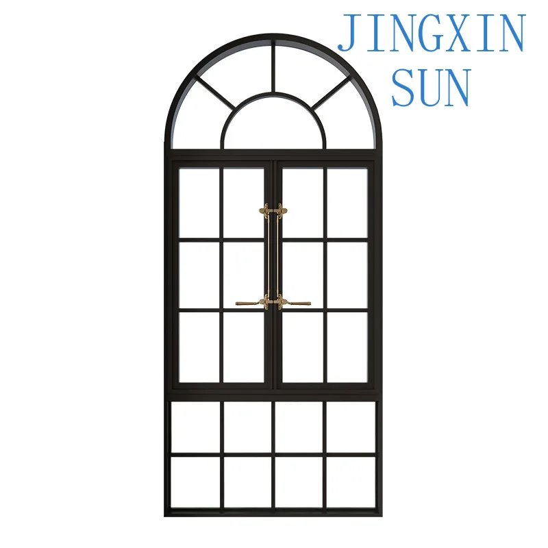 Tea shop old-fashioned attic window casement window French retro sliding window thermal insulation steel profile