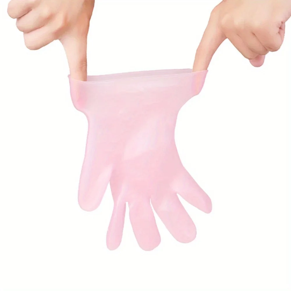 Gants réutilisables en gel SPA, hydratants, blanchissants, extensibles, lisses, soins des mains en silicone, livres imperméables