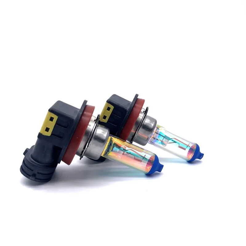 

2Pcs H8 Rainbow Blue Plasma PGJ9-1 Car Quartz Halogen Bulb 12V55W Fog Lamp Automobile Headlamp