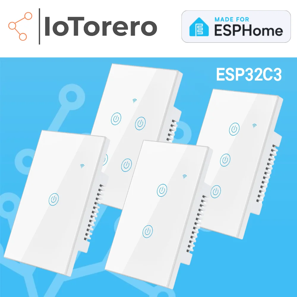 IoTorero Made For ESPHome With BL Proxy Wall Switch No Neutral Needed ESP32C3 Works With Home Assistant