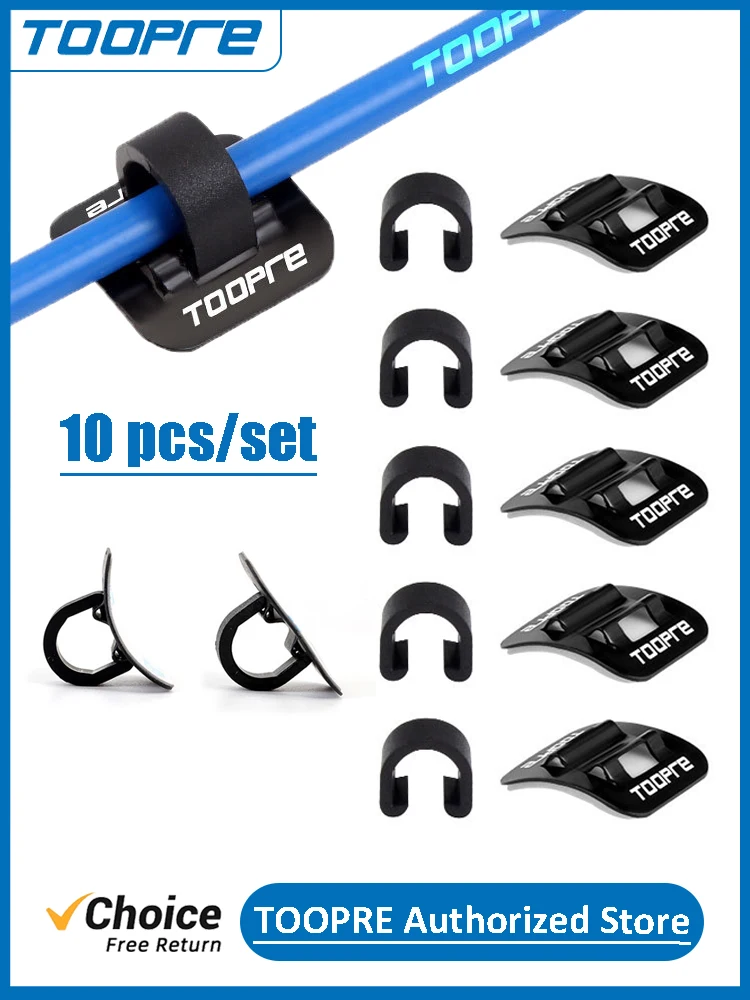AliExpress TOOPRE 10 Pairs Bicycle U Buckle Tube Clip Shifter Brake Cable Set Frame Guide Bike Oil Tube Fixed Clamp Conversion Adapter