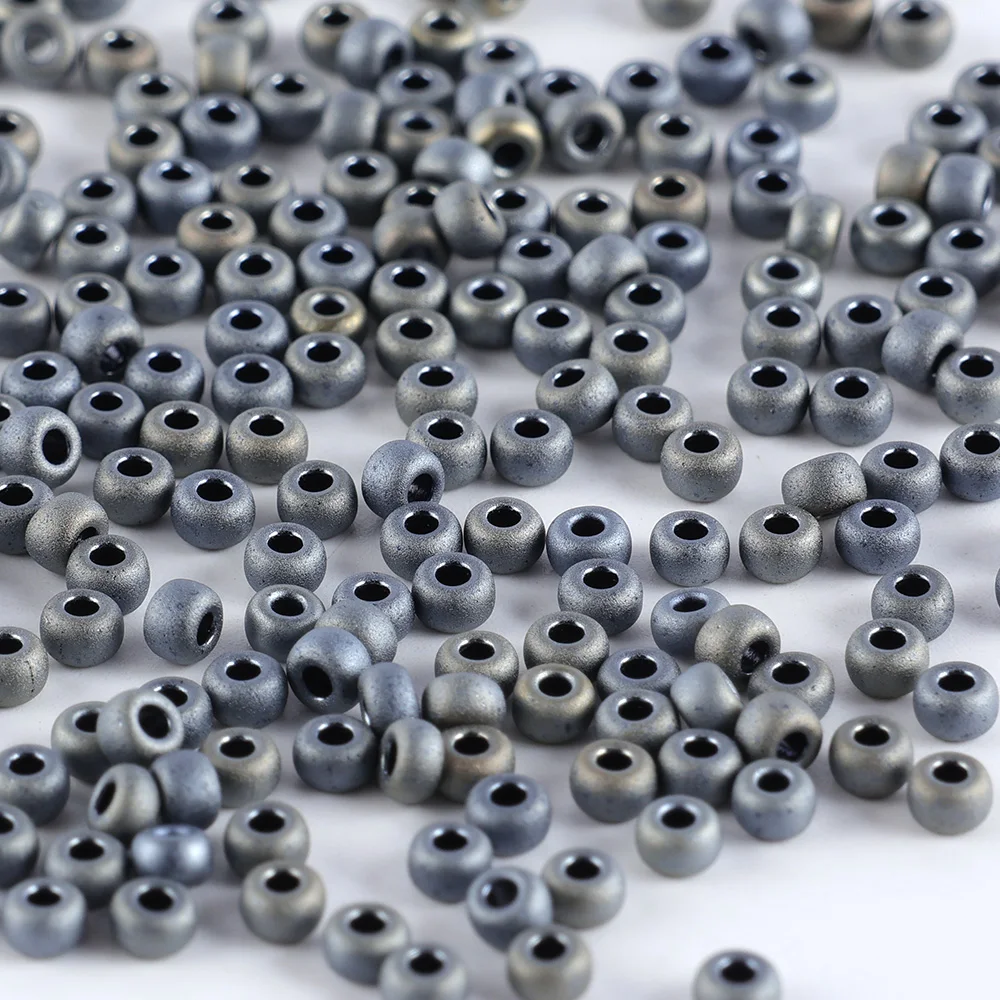 10g Imported from Japan Frosted Metal Round Rocailles 8/0 Round Beads Jewelry for DIY Handmade Jewelry Production