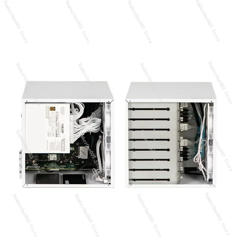 ATX power supply, MATX full height PCIe, Qunhui AIO storage, UNRAID Sagittarius 8-bay NAS chassis with backboard