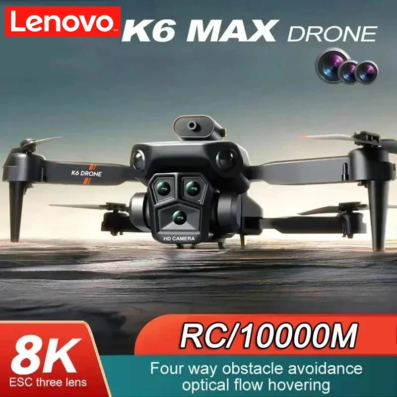 

Lenovo K6 Max Drone 8K GPS Professinal Three Cameras Wide Angle Optical Flow Four-way Obstacle Avoidance Quadcopter