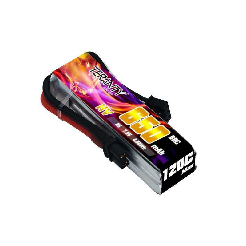 Batteria Lipo originale TERANTY 2S 7.6V 60C/120C 650mAh per elicottero RC Quadcopter FPV Racing Drone parti batteria ricaricabile