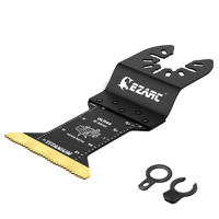 EZARC Titanium Oscillating Saw Blade - Cuts Metal, Wood, Nails, Screws, Plastic - MultiTool Accessory