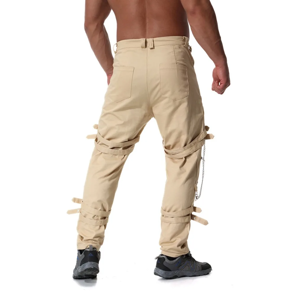 2023 Nieuwkomers Mannen Mode Hip Hop Joggers Punk Rock Cargo Broek Ritsen Streetwear Mannen Vinatge Broek Drop Verzending ABZ182