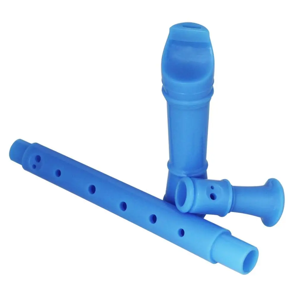 

Children Flute Abs Recorder For Kids Beginner Wind Instrument Music Practice Hand Coordination Blue Flute