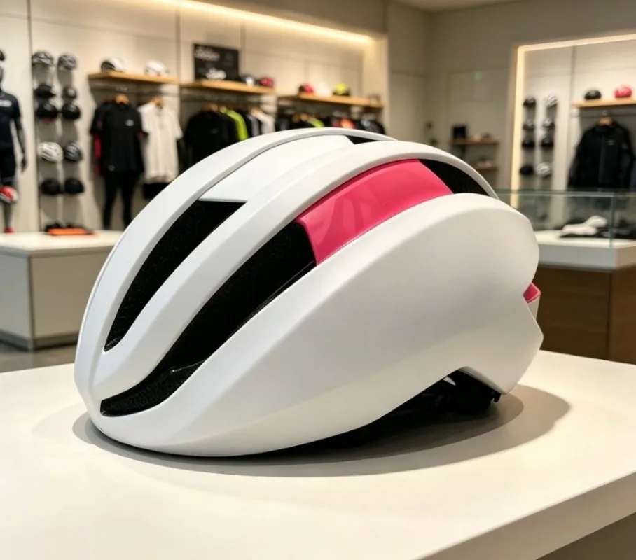Professional aerodynamic cycling helmet for road mountain bikes, ultra-light breathable safety cap for men women cyclists.
