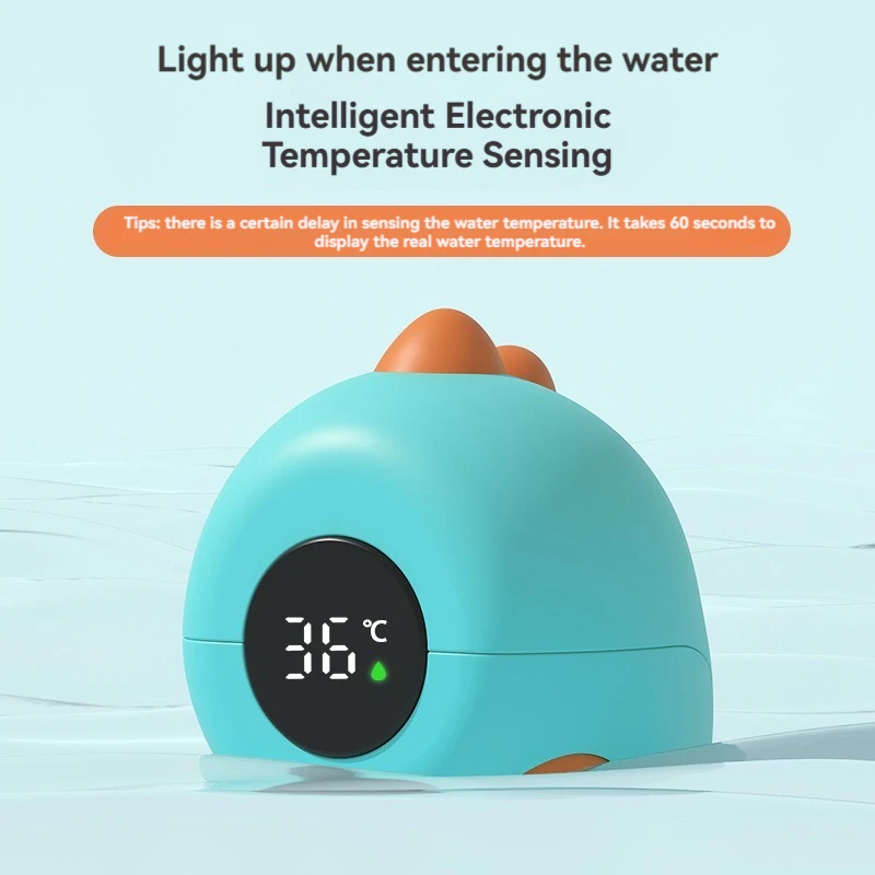 Dinosaur Baby Water Thermometer Number Shows The Newborn Swimming Pool Bath And Bathing Real-Time