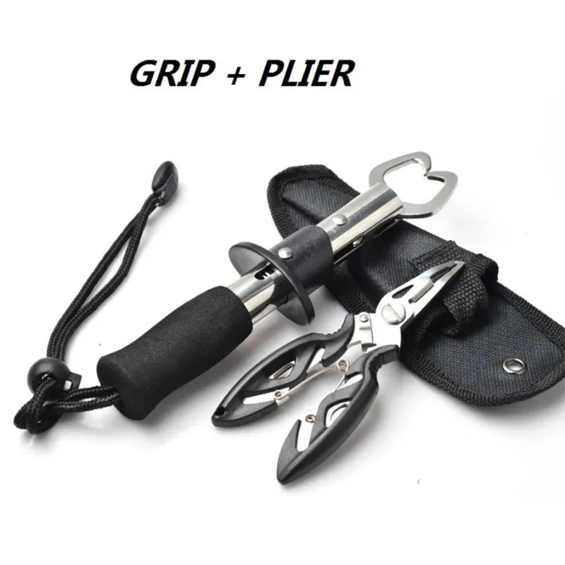 Cutter Plier Scissor Fish Gripper Plier Set Nipper Pincer Snip Fishing Lure Lipgrip Accessory Tool Clip Grabber Trigger