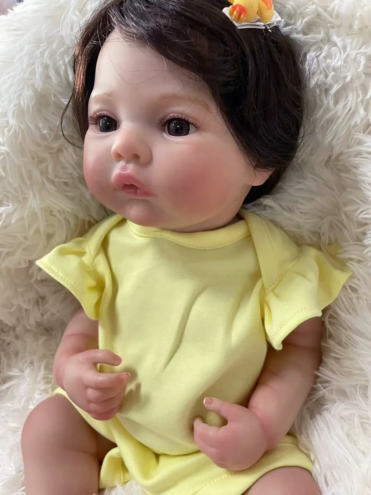 18inch Meadow Full body Reborn Baby Doll Newborn Baby Size Real Picture Handmade Hand-root Hair Visible Veins