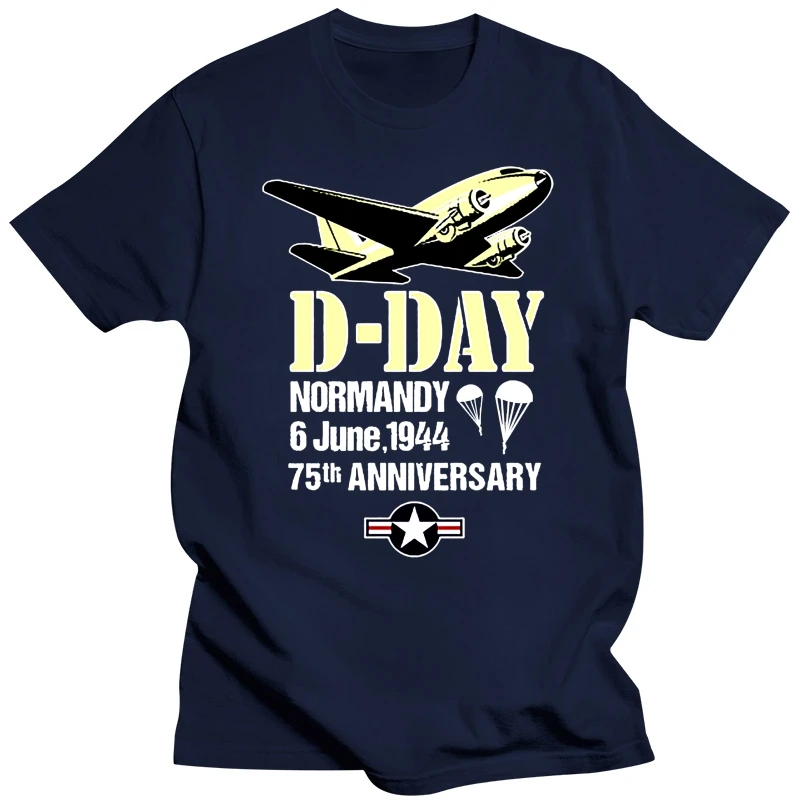 Men t-shirt D Day 75th Anniversary Normandy Landings Invasion Douglas C 47 Dakota Aircraft Shirt tshirt Women t shirt