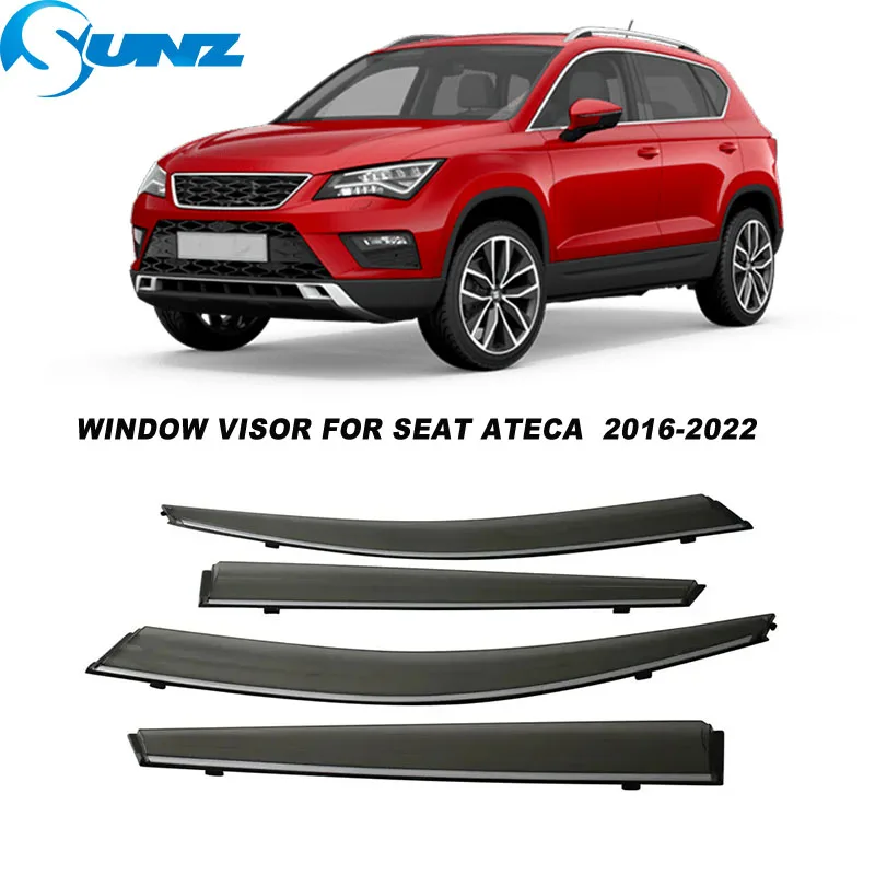 

Car Window Visor For Seat Ateca MK1-KH7 2016 2017 2018 2019 2020 2021 2022 Window Sun Visor Wind Rain Shield Deflector