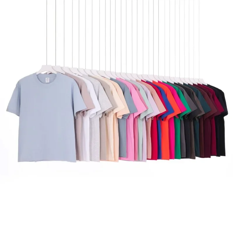 

Short Sleeve Summer T-shirts Women Soft Cotton Casual Solid Top Tees 2025 Korean Fashion Harajuku Streetwear Loose Basic Shirts