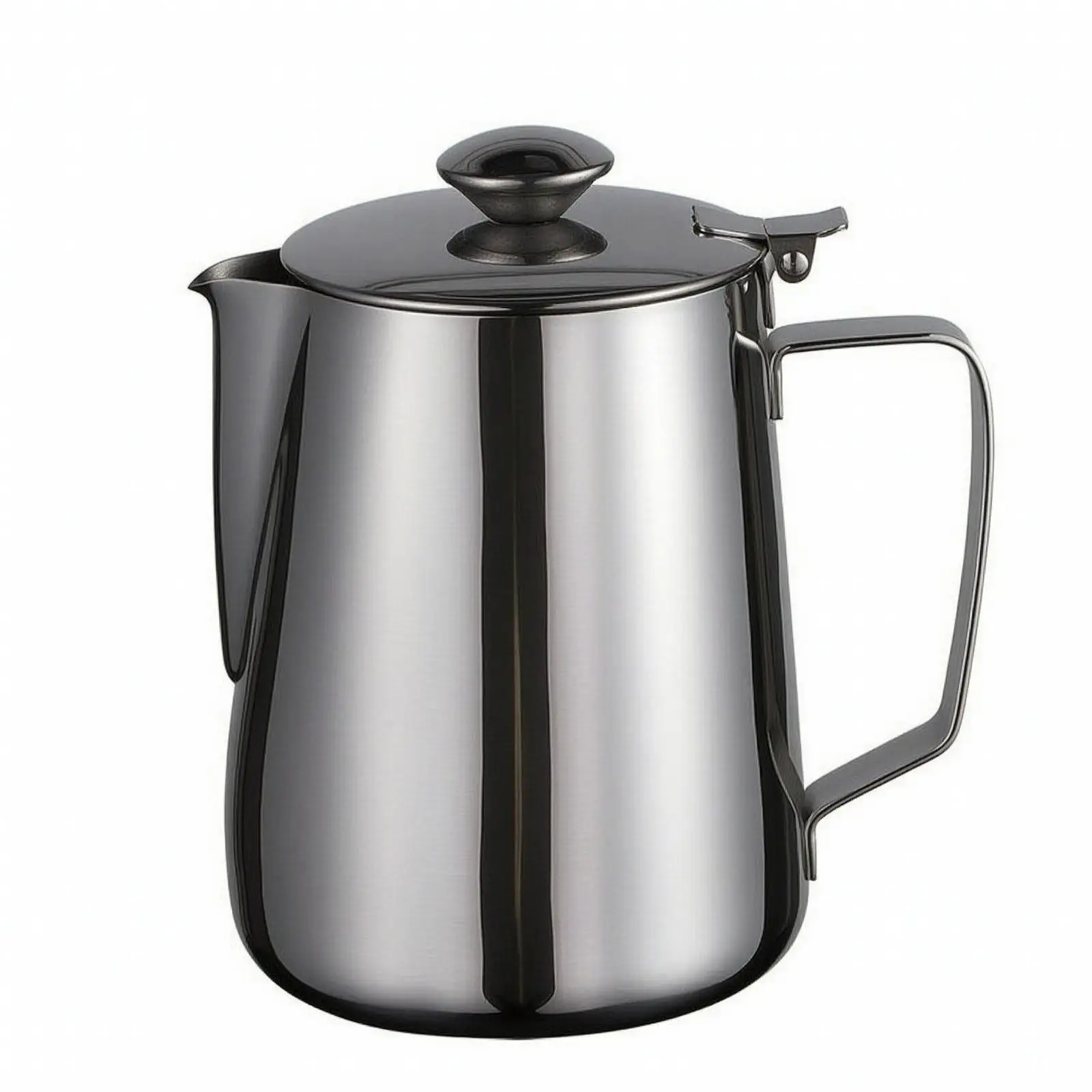 Durable Stainless Steel Tea Pot with Loop Handle for Home Kitchen and Cafe Use