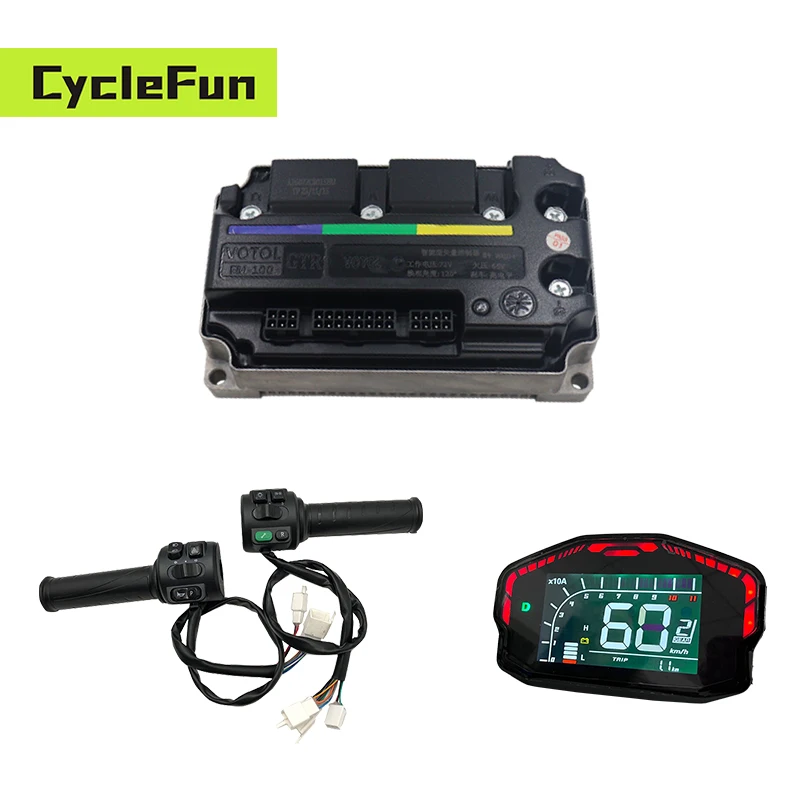 

Rated 80A Boost 150A Votol EM100 GTR Controller with DKD Display and T08 Throttle For Mid Drive Motor Wheel Hub Motor