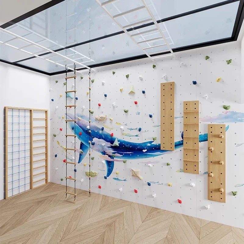 

Children's room climbing wall training