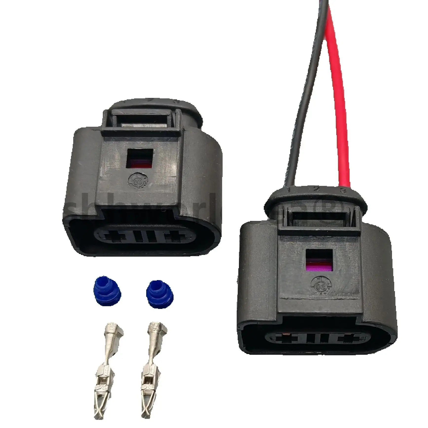 shhworldsea 2 Pin 3.5mm  Coolant Temperature Sensor Plug Connector 1K0973202 Wire Cable Pigtail For VW AUDI 1K0 973 202