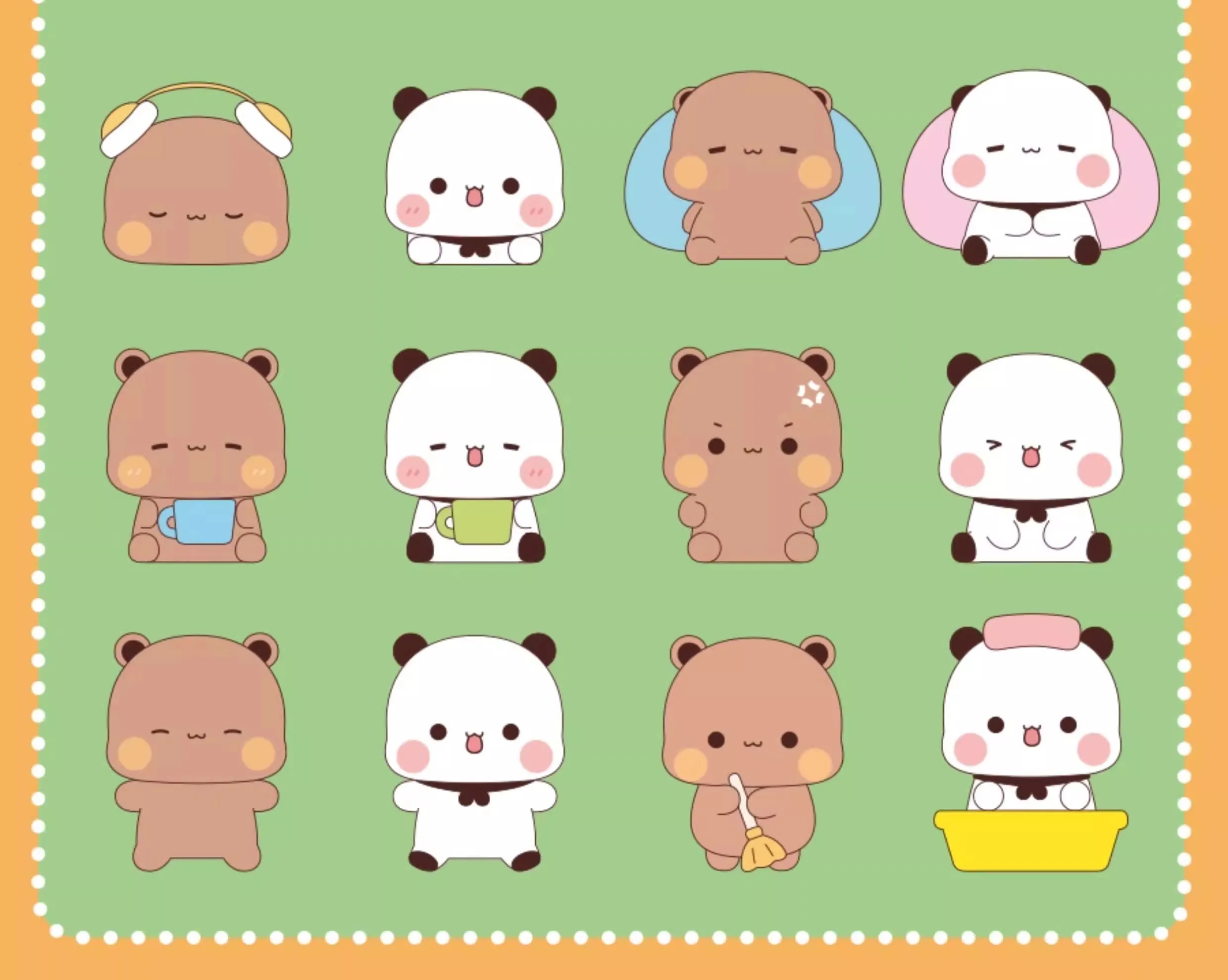 Geautoriseerde schattige mini-blinddoosbeeldjes van One Two en Bu's dagelijks leven, trendy speelgoed, randcadeaus