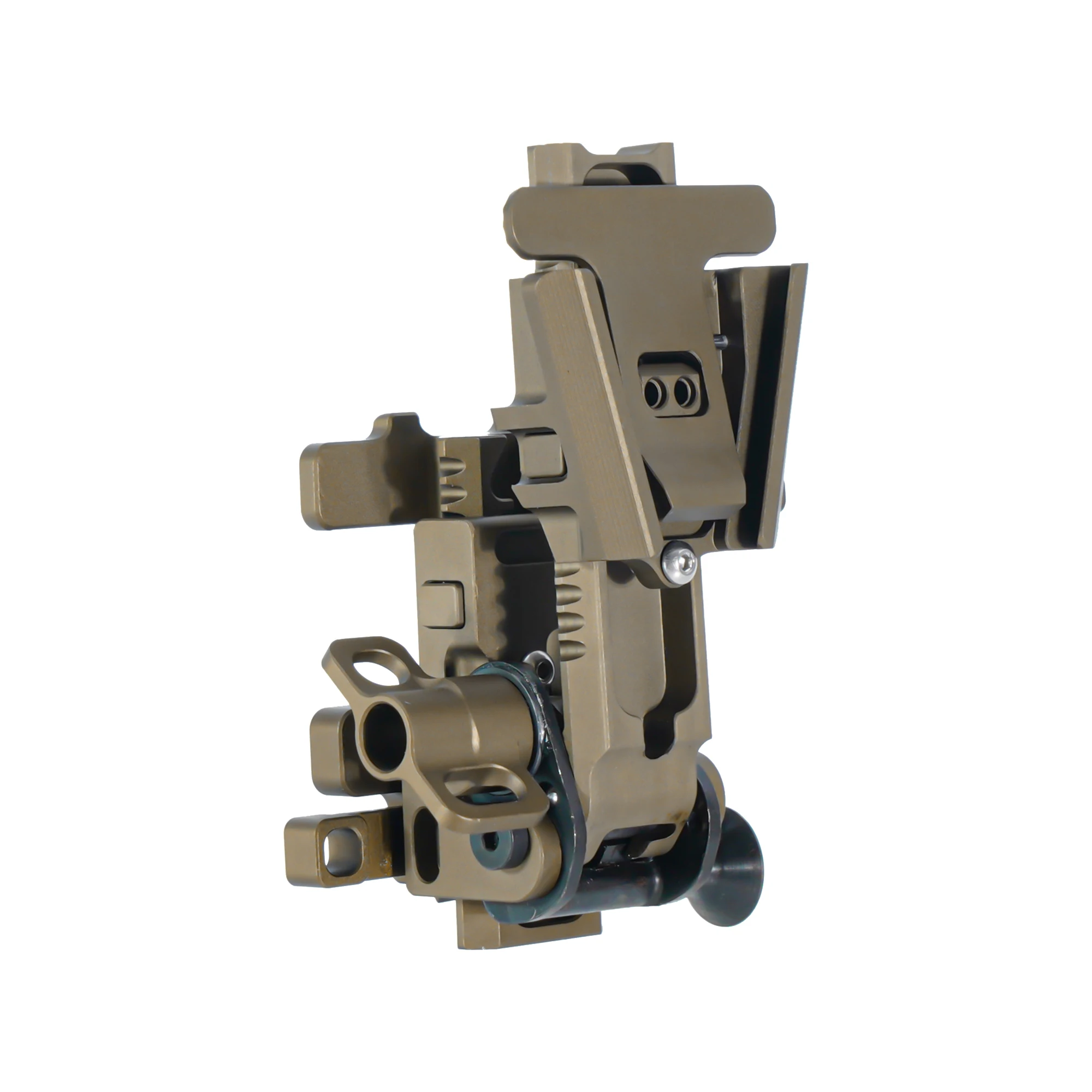 NI Alpha NVG Halterungsarm mit Schwalbenschwanzbefestigung, Ultraleichter Druckknopf-Freigabe Nachtsicht-Helmhalterung für PVS-14 PVS31 GPNVG-18 – Detail 6