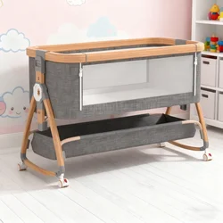 0-3 years old crib removable bassinet Portable foldable multifunctional bb bed spliced queen bed for newborns