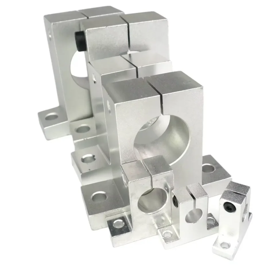 Hole Diameter 3/4/5/6/8/10/12/13/16/20/25/30/35/40/50/60mm Linear Slide Bearing Rail Support Shaft Motion Step CNC SK3-SK60