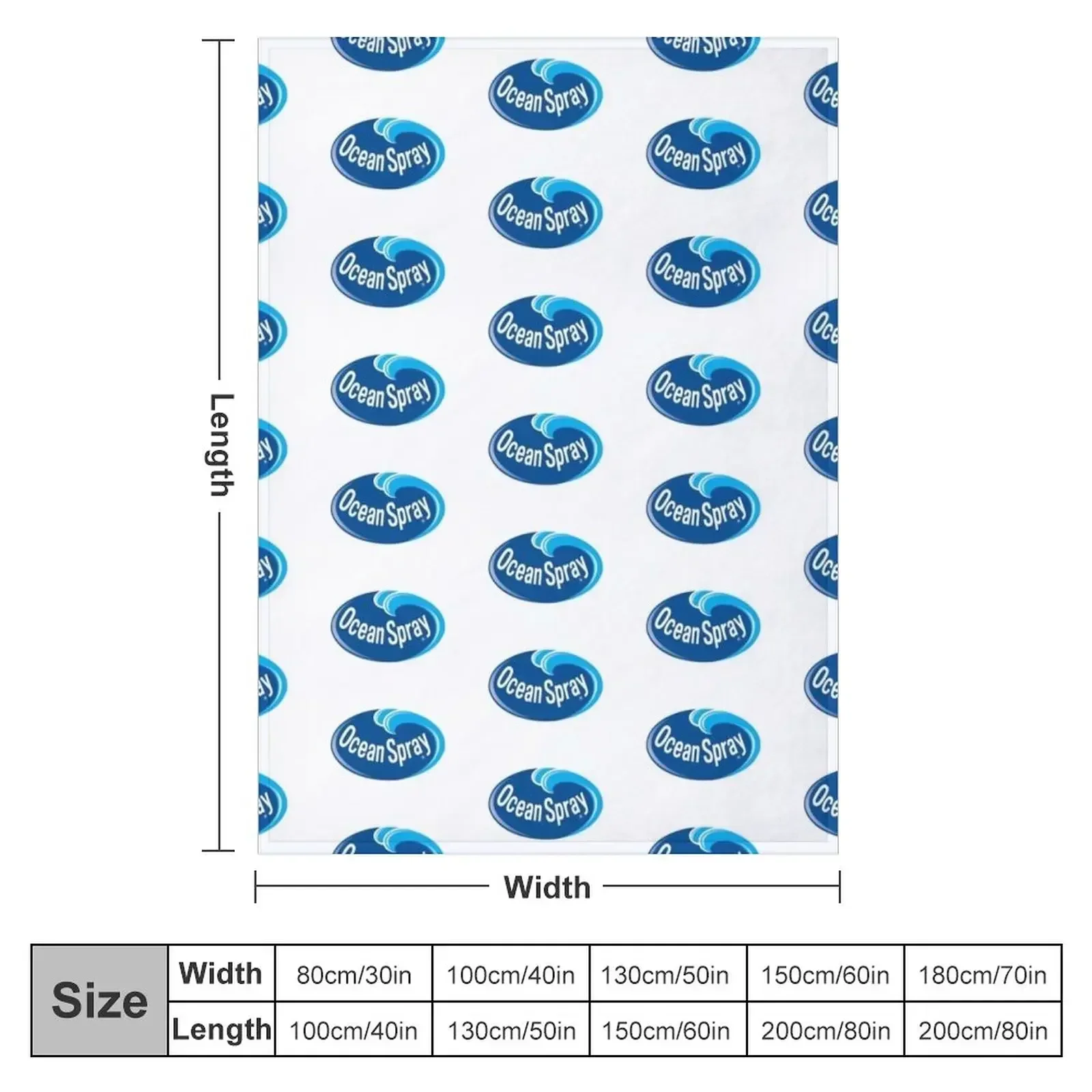 Ocean Spray Throw Blanket Sofa Flannel Fabric Weighted Flannel Blankets