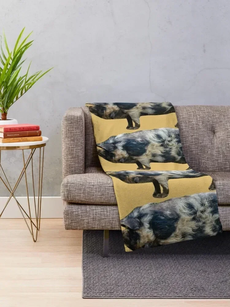 KuneKune pig Throw Blanket Loose Luxury Throw Blankets