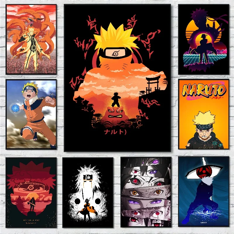 

A4 A3 A2 Size Bandai Decorative Canvas Printing Naruto Room Home Picture Decor Prints and Prints Decoration HD Paintings Poster