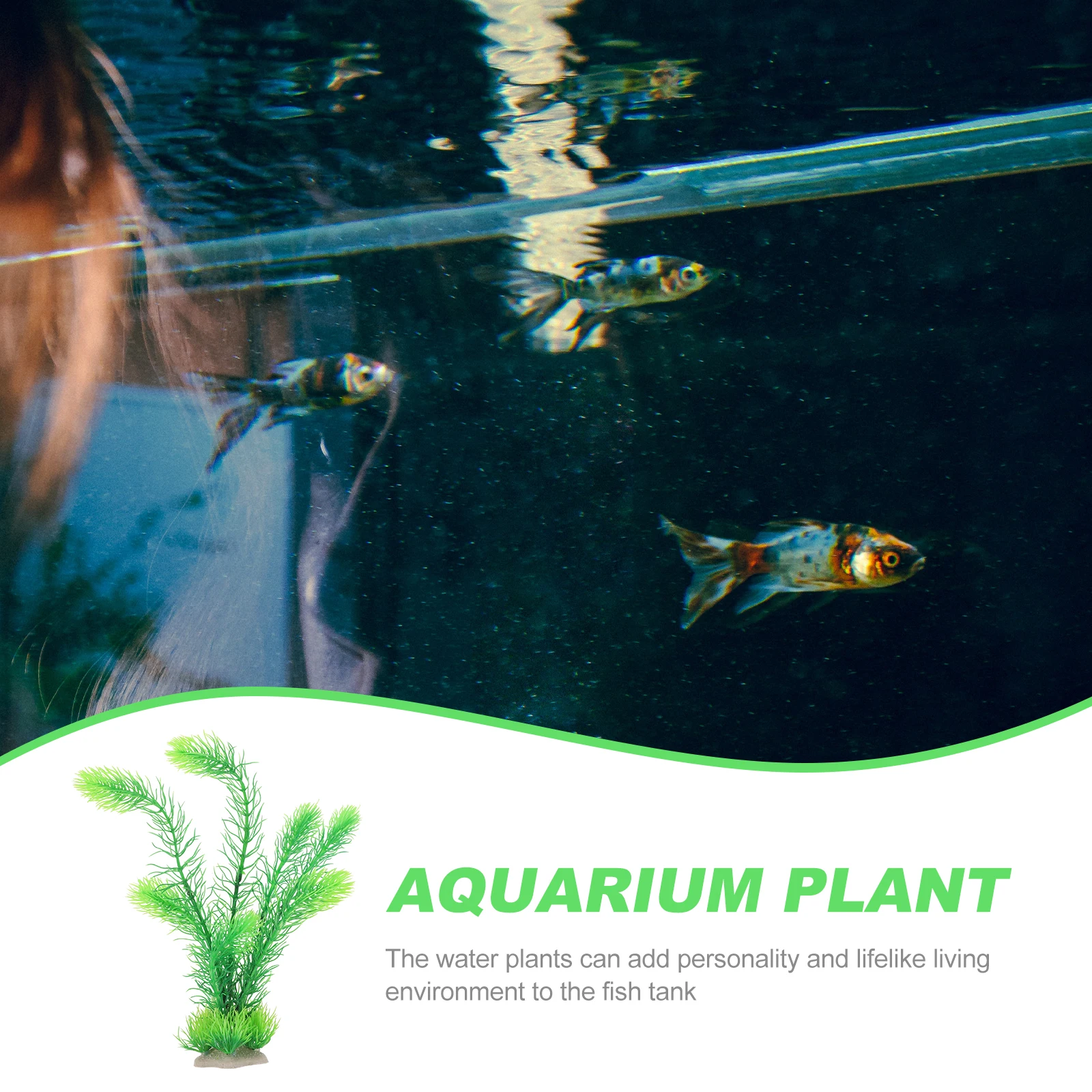 

Artificial Plastic Water Grass Decorations Realistic Simulation Aquatic Aquarium Plant Decors Large Fish Tank Plants Fake