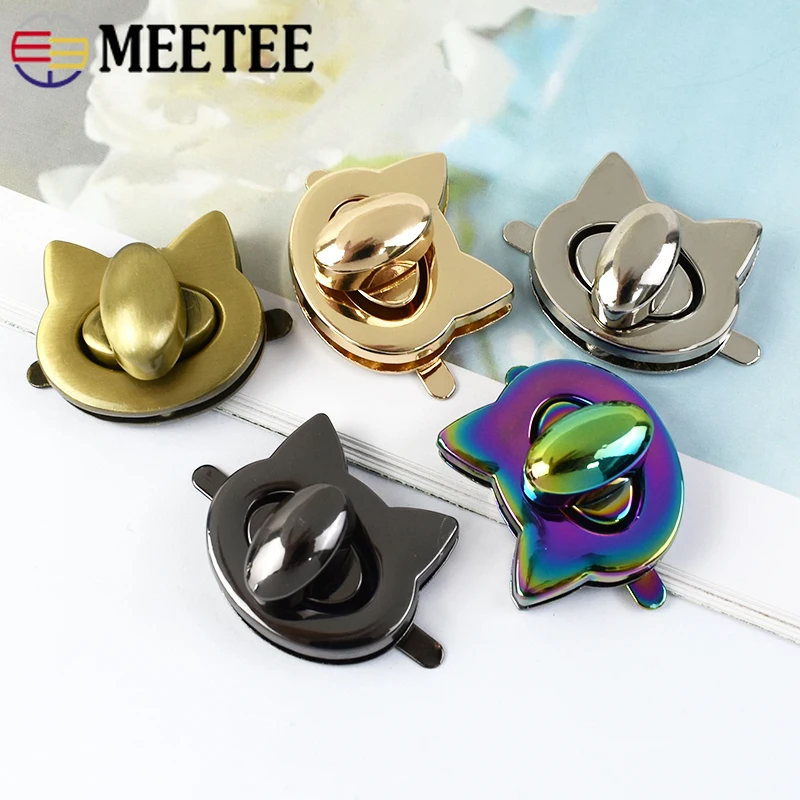 

1-5Pcs 28x25mm Bag Lock Clasp Handbag Closure Metal Buckle Twist Turn Locks Purse Replace Snap Clip Clasps Hardware Accessories