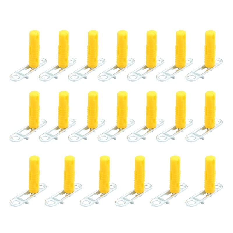 

20PCS Concealed Cabinet Joints Quick Installation Clips Durable Plastic Furniture Hardware Suitable for Kitchen Bathroom