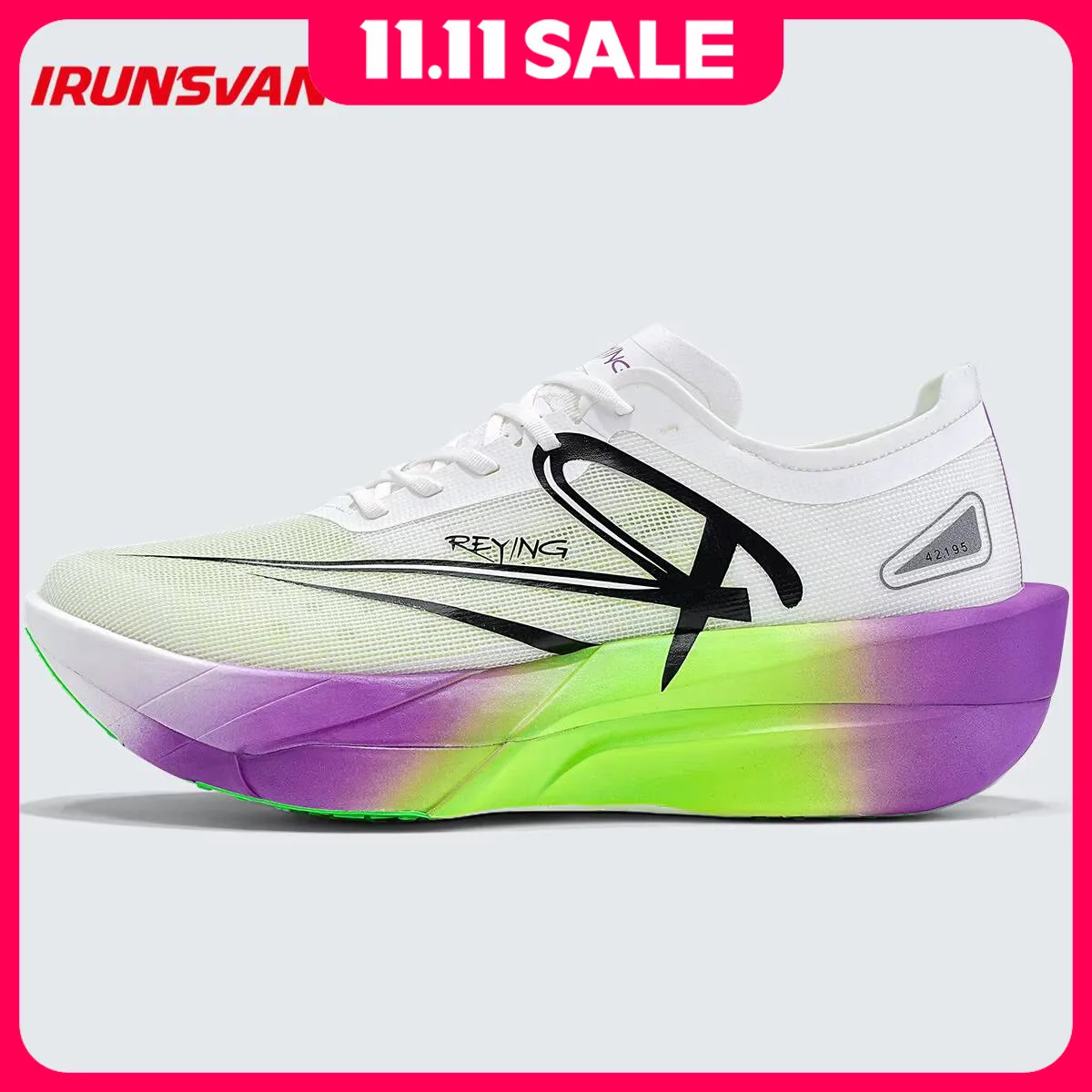 

IRUNSVAN Chasing Light 1.0 Professional Marathon Full Length Carbon Plate Running Shoes Marathon Shock Absorbent Triple Rebound