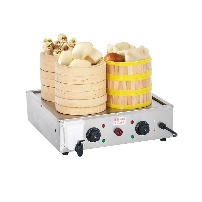 220V Commercial Electric Steamer Steam Bun Stove Breakfast Shop Bun Steam Machine Cooking Appliances