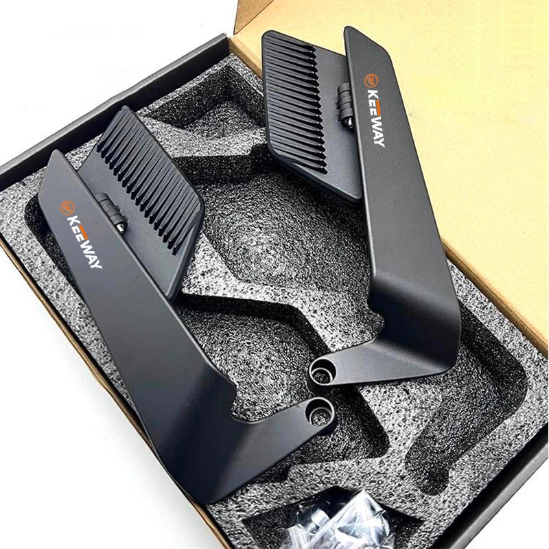 Stealth Adjustable Rearview Mirror Motorcycle Fixed Wing Mirrors For Keeway Hurricane 50 Vieste K-Light RKV RKF 125