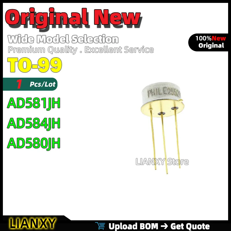 1pcs TO-99 AD581JH AD584JH AD580JH Reference voltage source New Original