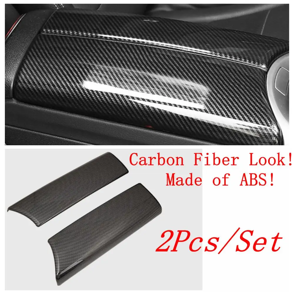 Middle Armrest Container Box Decoration Panel Cover Trim 2PCS For Mercedes-Benz C Class W205 / GLC X253 2015 - 2021 Accessories