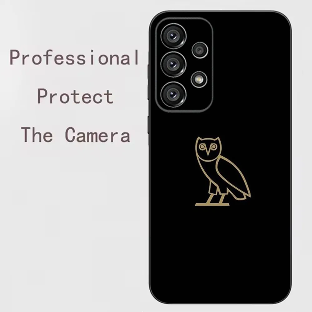 Drake O-OvO OWL Phone Case For Samsung Galaxy A13,A21s,A22,A31,A32,A52,A53,A71,A80,A91 Soft Black Shell