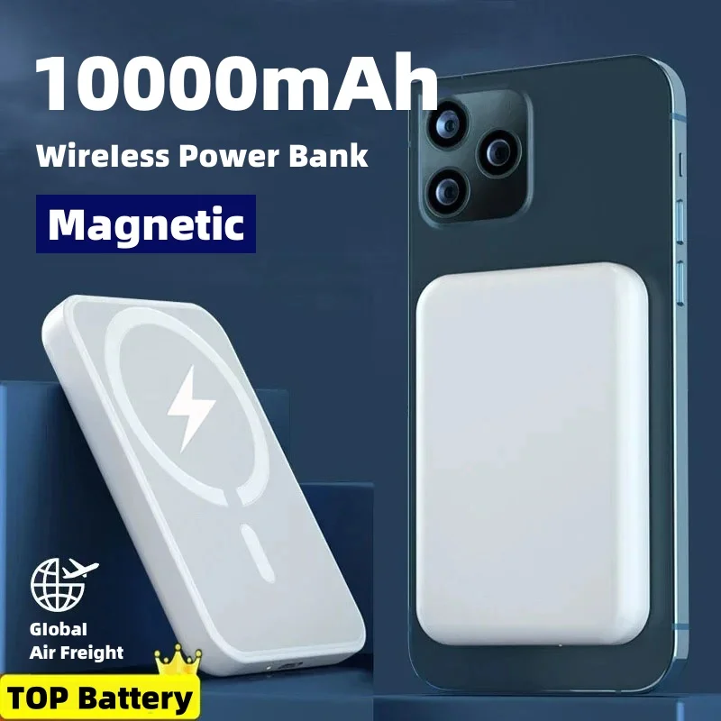 10000mAh New Magnetic Power Bank Portable Wireless Charger For iPhone 15 15Pro Max 15Plus Type C External Auxiliary Battery Pack