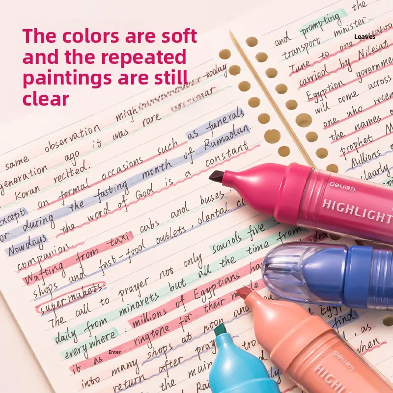 Highlighter Students Use High-value Handbook Pens To Mark Pens DIY Handbook Pens with Color Highlights