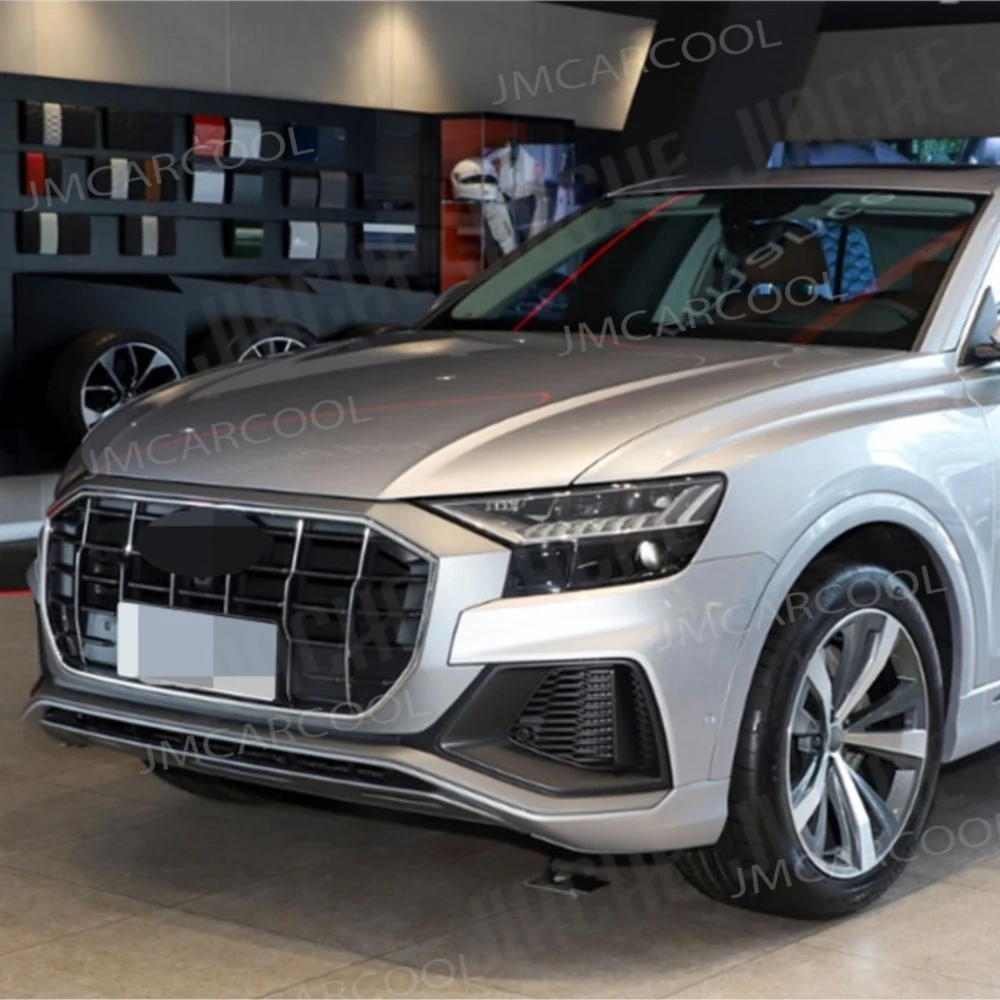

Крышка клапанного механизма из сухого карбона для Audi Q8 SQ8 RSQ8 2019-2023, накладка на капот, обвес, стайлинг автомобиля, черный FRP, тюнинг авто
