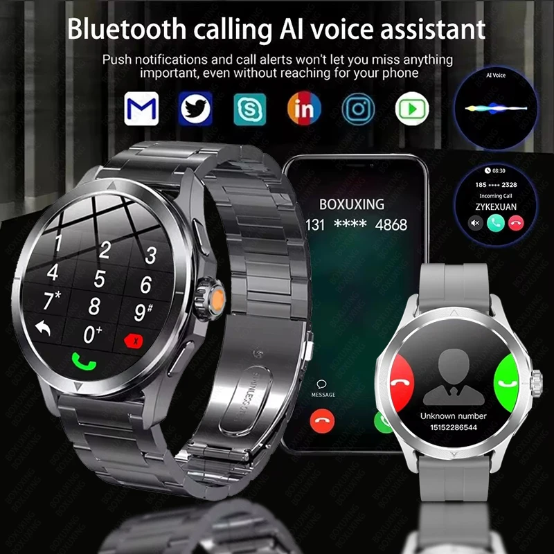 2025 جديد لشاومي S4 الترا ساعة ذكية الرجال AMOLED الرياضة في الهواء الطلق NFC لتحديد المواقع المسار معدل ضربات القلب مقاوم للماء بلوتوث دعوة Smartwatch