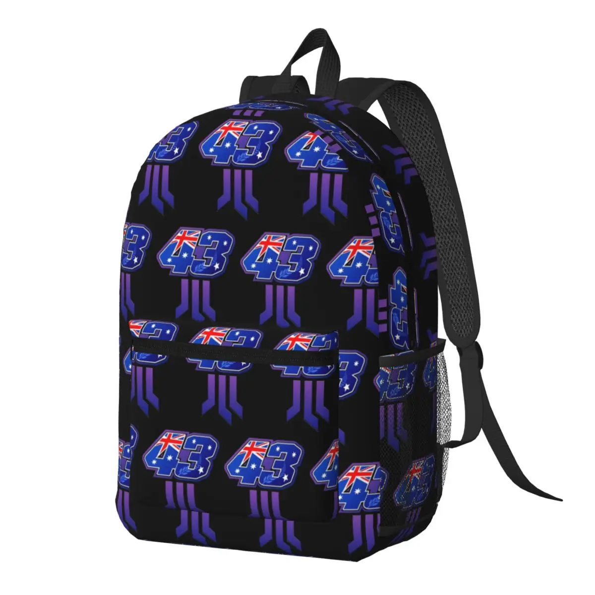 Jack Miller Number 43 Backpack Daypack Large Capacity Boys Girls BookBag School Bag Shoulder Bags for Men Women