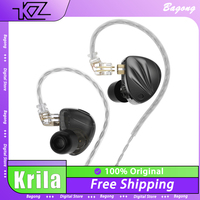 KZ Krila Wired Earphone HIFI 1DD+1BA High-end Tunable Balanced Armature In-ear Earbuds Ergonomics PC Gamer Gifts