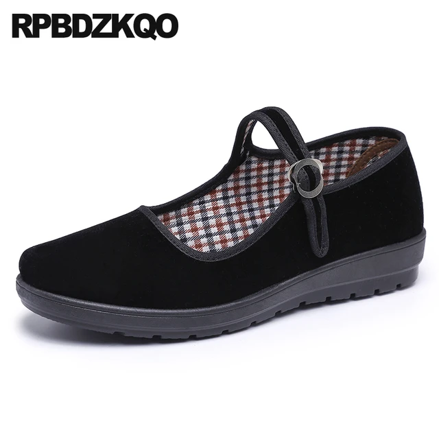 Chinese black flat shoes outlet