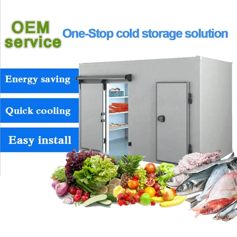 Freezer Room With Monoblock Condensing Unit Small Size Cold Storage Room Price Refrigerated Cold