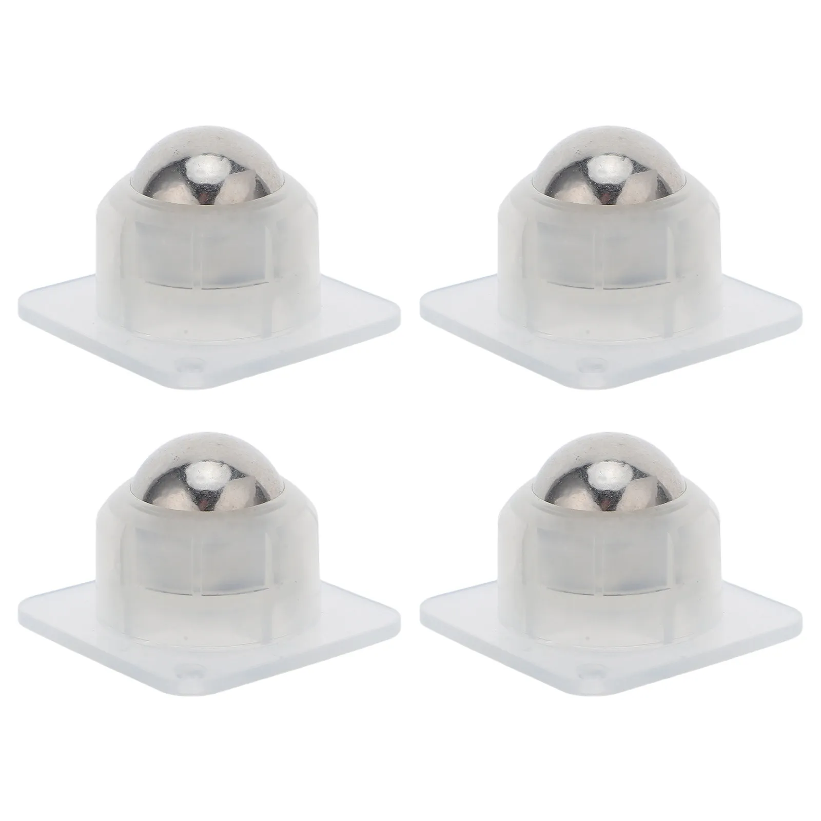 4Pcs Self-Adhesive Swivel Castor Wheels Heavy Duty 15Kg Per Wheel Ball Bearing Mini Casters for Furniture Office Home Hardwood
