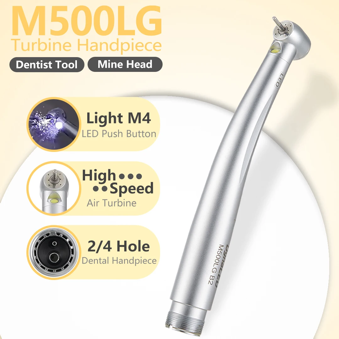 M500LG Turbine Handpieces Dental High Speed Handpiece Dentist Tool Dentistry LED Handpiece